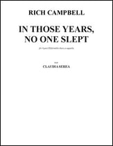 In Those Years, No One Slept SSAA choral sheet music cover